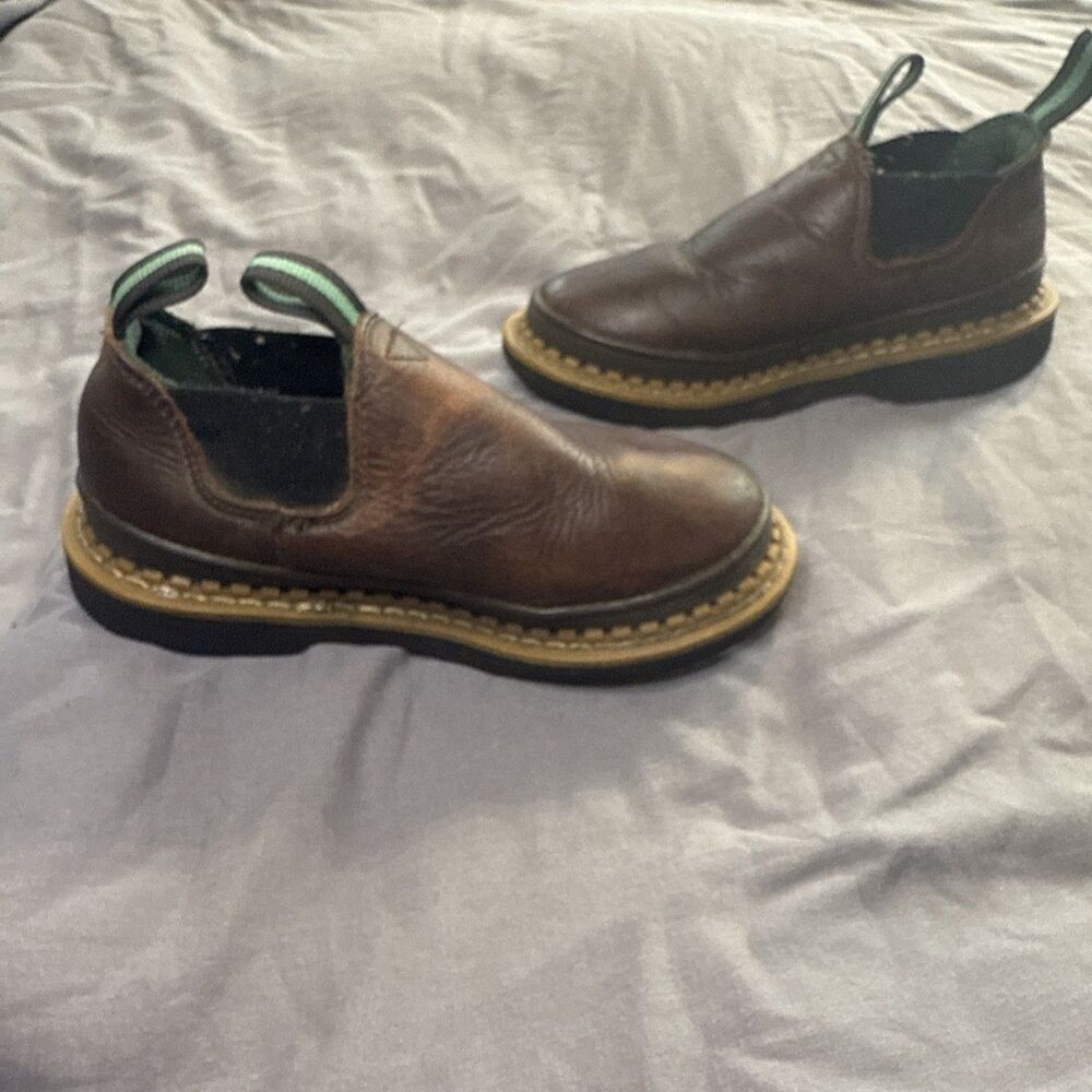 Georgia Boots Romeo Size 1 Kids Brown Leather